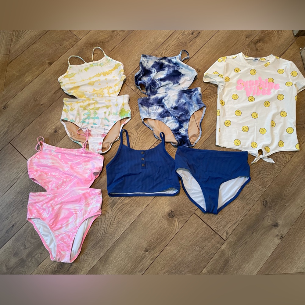 Lot of girls size 10-12 old navy swim suits